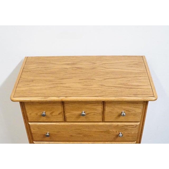 Brown Ragazzi Furniture Solid Oak Early American Country 36" Chest of Drawers - Made in Quebec For Sale - Image 8 of 12