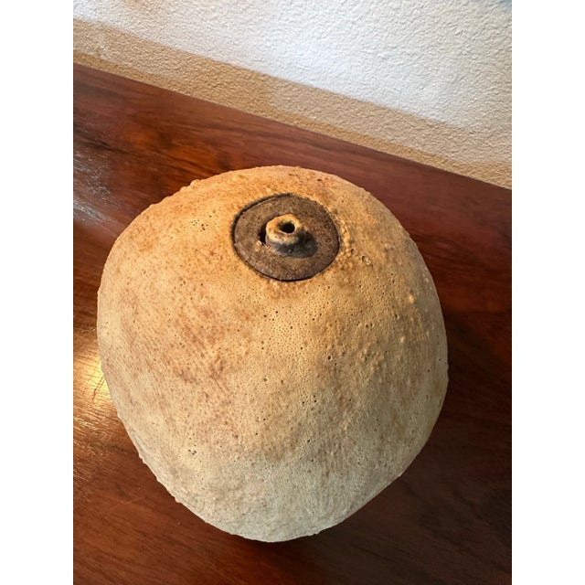 Vintage Mid Century Modern Studio Pottery Ball Vase Vessel Sculpture For Sale In Tampa - Image 6 of 10