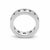 Contemporary Platinum Diamond Eternity Band, Size 5.5 For Sale - Image 3 of 3