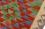 1990s Southwestern Turkish Kilim Gray Beige Hand-Woven Wool Rug For Sale - Image 5 of 9