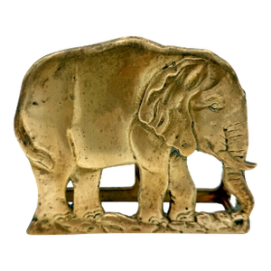 Vintage Decorative Brass Elephant Letter Rack