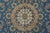 Fine Nain Rug 8'10'' X 12'3'' Blue Wool Traditional Hand-Knotted Oriental Carpet For Sale In Philadelphia - Image 6 of 15