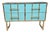 Azure Murano Glass and Brass Chest of Drawers from Justfurnituress SRL For Sale