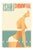 Mads Berg 'Ishoj' Danish Poster Bathing Woman For Sale