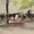 Watercolor on Panel Parisian Landscape For Sale - Image 4 of 8