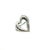 1990s 1990s Tiffany & Co Estate Heart Brooch Pin Sterling Silver For Sale - Image 5 of 6