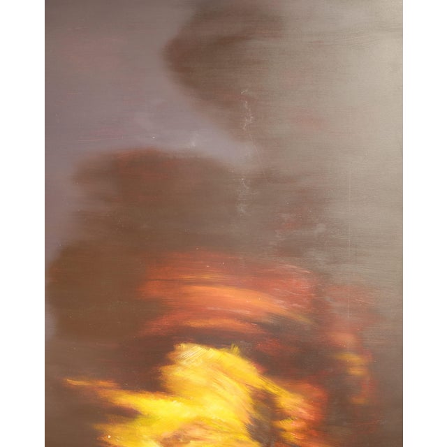 Contemporary George Herzig, Untitled (Fire), 1999, Oil on Panel For Sale - Image 3 of 5