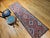 Vintage Persian Shiraz Tribal Runner Rug, Hand-Knotted Wool, Geometric Medallion Pattern, Red & Blue, 3x10 For Sale In Chicago - Image 6 of 15