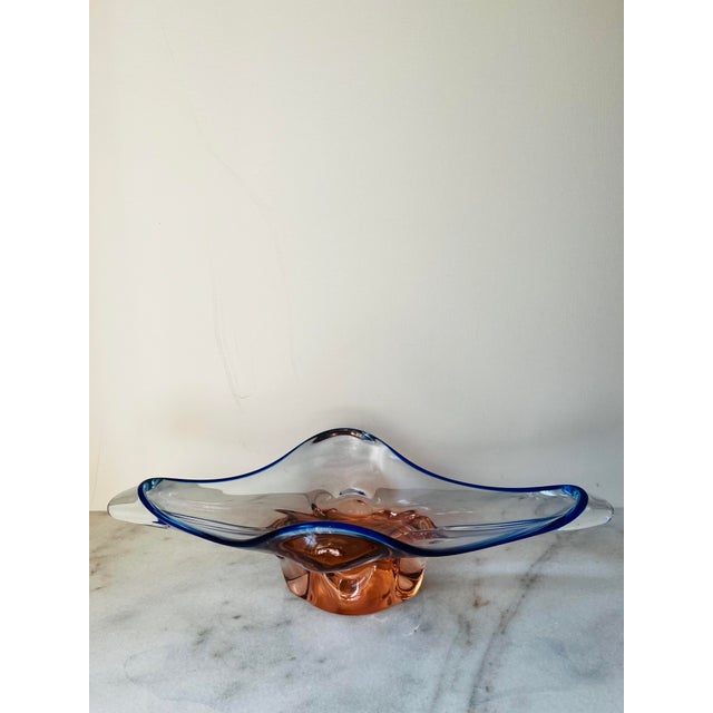 1960s Vintage Art Glass Bowl Designed by Josef Hospodka For Sale - Image 5 of 17