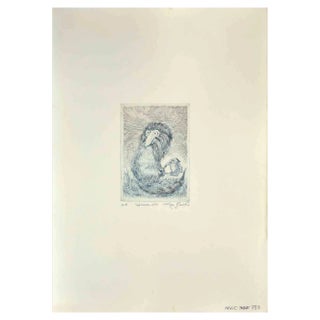 Leo Guida, Lemur, Original Etching, 1970 For Sale