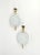 White Ceramic & Brass Wall Light Sconces, Italy, 1970s, Set of 2 For Sale - Image 4 of 8
