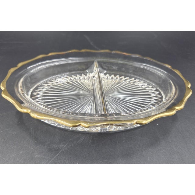 Early 20th Century Art Deco Divided 2 Piece Relish Dish W/ Tray For Sale - Image 12 of 18