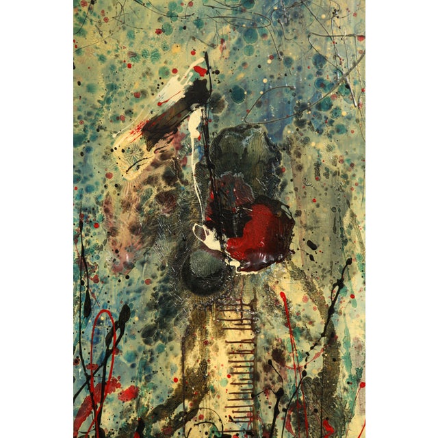 Gray Abstract Painting by Jim Varketta For Sale - Image 8 of 10