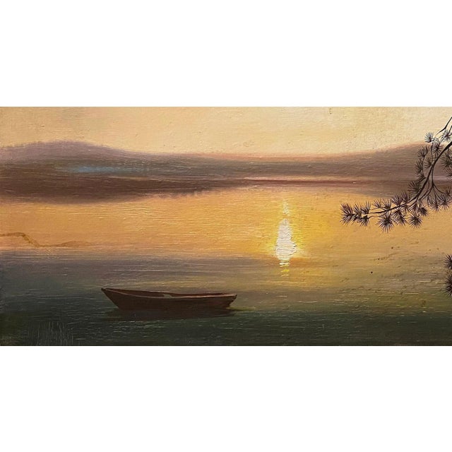 Original River Landscape Oil Painting, Ukrainian Artist Lyamin, 1970s 48-90 For Sale - Image 4 of 6