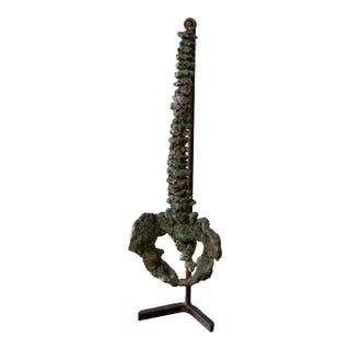 Cast Bronze Spinal Sculpture For Sale