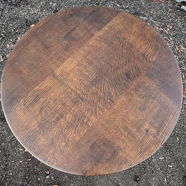 Georgian Style Oak Cricket Pub Table For Sale - Image 4 of 9