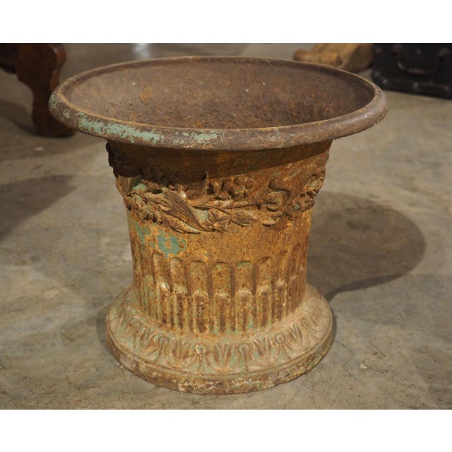 Pair of Charles X French Cast Iron Jardiniere Pots From the Early 1800s For Sale - Image 12 of 18