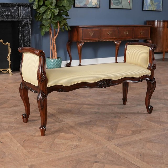 2020s 21st Century Upholstered Window Bench For Sale - Image 5 of 11