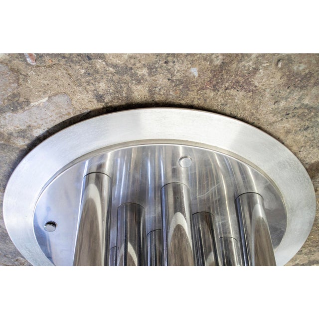 Large Ceiling Light with 13 Chrome Lights by Goffredo Reggiani, 1970s For Sale - Image 6 of 7