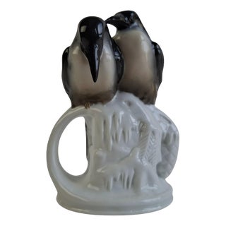 Art Deco Czech Porcelain Penguin Figurine from Pfeiffer & Löwenstein, 1930 For Sale