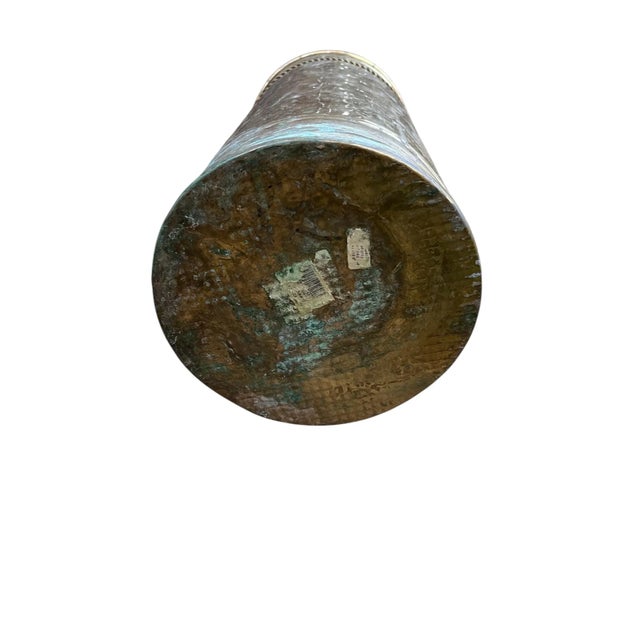 1970s Brass Bow Tie Umbrella Holder 13” For Sale - Image 12 of 12