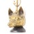 1920s English Brass and Iron Fox Head Door Stop by Peerage, 1920s For Sale - Image 5 of 11