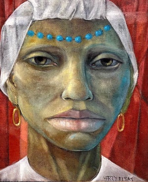 Harry Elsas, Expressionist African American Woman Portrait German Brazilian Harry Elsas