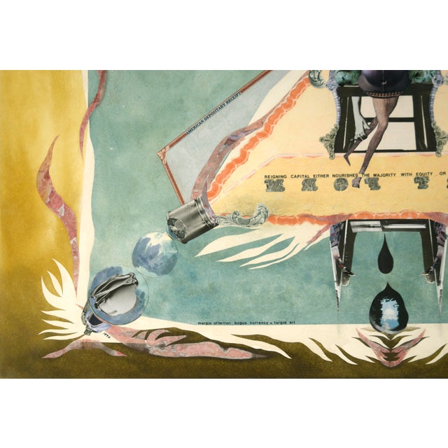 "Reigning Capital" Satirical Bond Paperwork Collage by Mickey "Kano" Kane For Sale - Image 4 of 6