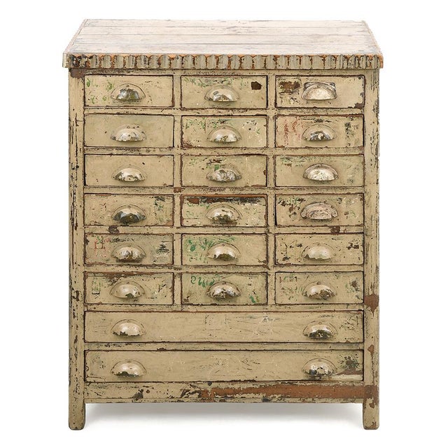 Patinated Teak Chest of Drawers For Sale - Image 9 of 9