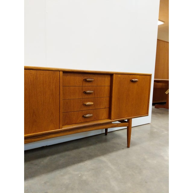Wood Vintage Mid Century Modern Teak Credenza by G Plan For Sale - Image 7 of 10