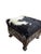 Oriental Carved Footstool With Cow Leather. For Sale - Image 4 of 11