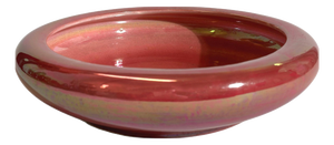 Shallow Pink Lustre Porcelain Bowl from Devon Lustre Fieldings, 1930s