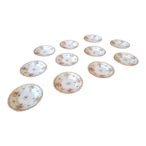 Early 20th Century Dresden Saucer/Canopy Plates - Set of 11