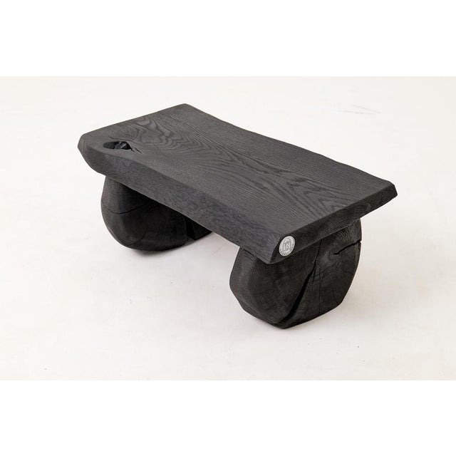 Sculptural Hardwood Stool by Logniture For Sale - Image 14 of 18