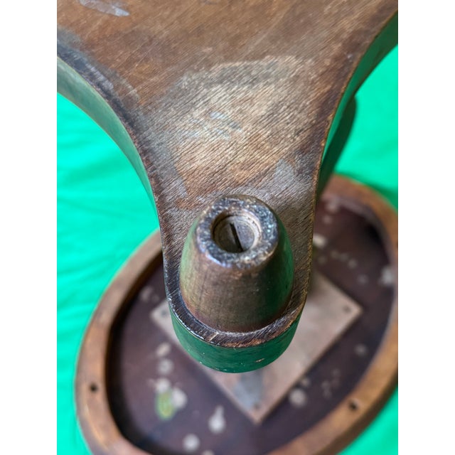 Duncan Phyfe Style Lyre Harp Table With Mahogany Veneer and Neoclassical Design. Early 1900s Elite Furniture Company. Ny For Sale - Image 6 of 8