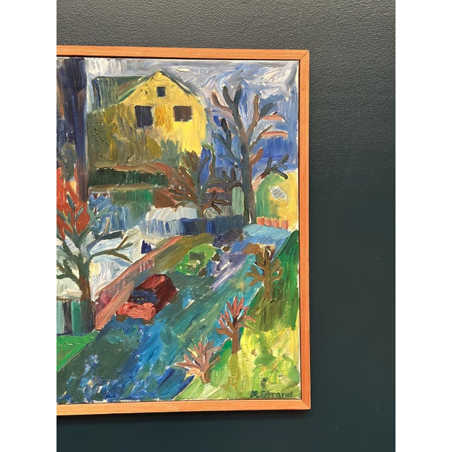 Margareta Strand, Cityscape, 1960s, Oil on Canvas For Sale - Image 16 of 18