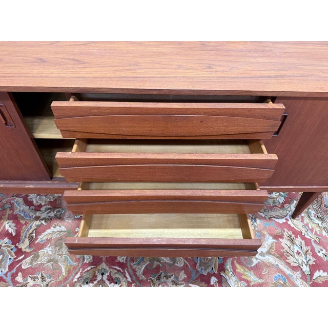 Gold Scandinavian Sideboard in Teak For Sale - Image 8 of 10