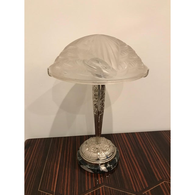 Art Deco Schneider French Art Deco Geometric Table Lamps - a Pair For Sale - Image 3 of 13