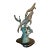 Humpback Whale and Calf Solid Brass/Bronze Sculpture, Mid-Century Coastal Art Style, Produced by San Pacific International (Spi Home) For Sale