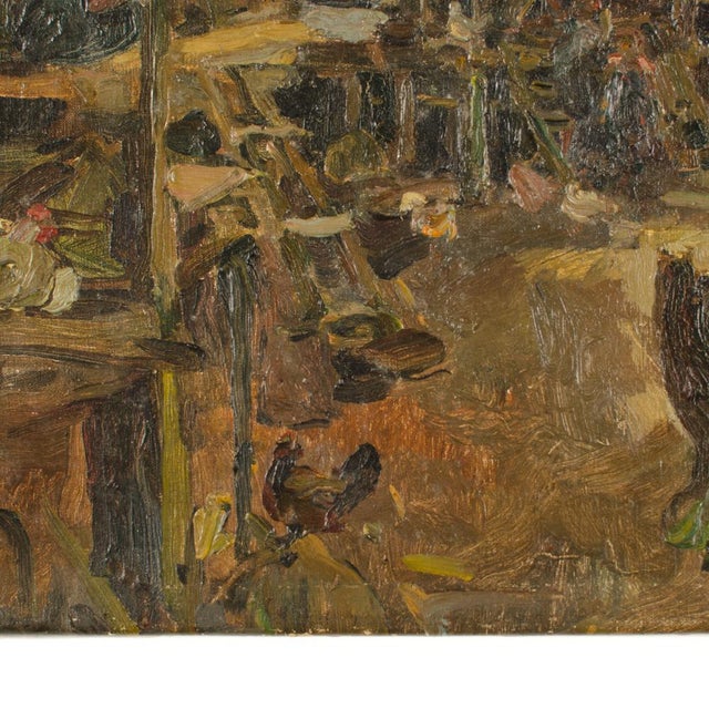 1920s Hans Von Hayek (Austrian B. 1869- 1940) Oil Painting of an Indonesian Village. For Sale - Image 5 of 11