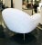 White 1950s Pair of Italian Mid-Century Lounge Chairs With Rounded Design For Sale - Image 8 of 8