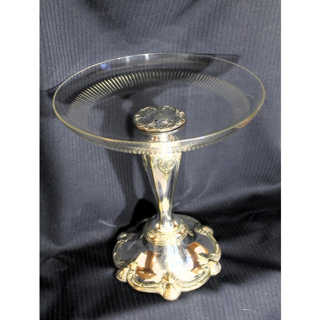 Silver-Plated and Cut Glass Tazza from WMF, 1910-1924 For Sale - Image 5 of 10