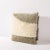 Modern Modernist Striped Pillow in White Fur & Smoked Taupe Fabric For Sale - Image 3 of 10