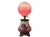 Antique Victorian Electrified “GWTW”Oil Lamp With Hand-Painted Floral Double Glass Shades For Sale