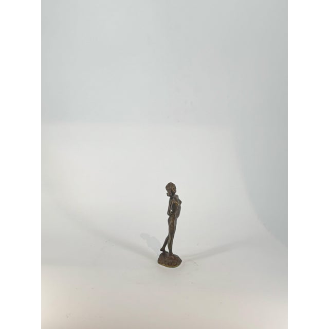 Figurative Franco Vianello Lost-Wax Bronze Woman Sculpture - Curiosity For Sale - Image 3 of 4