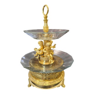 French Empire Ormolu and Cut Crystal Centerpiece from Thomire, 1810 For Sale