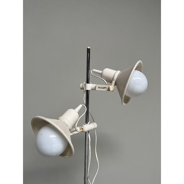 White Floor Lamp, 1970s For Sale - Image 13 of 15