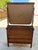 Tan Antique American Tiger Oak Bow-Front Dresser With a Removable Beveled Swivel Mirror by A.H. Heilman & Company For Sale - Image 8 of 11
