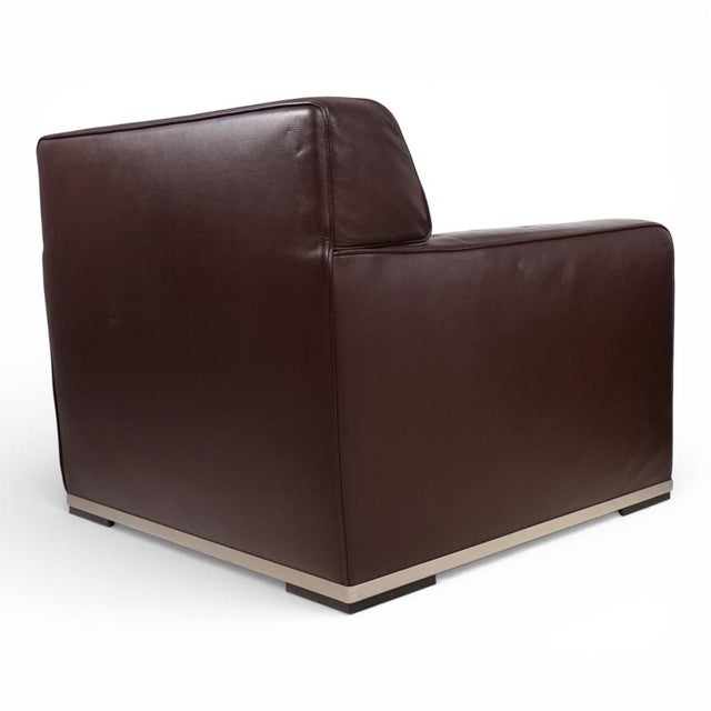 Apta Imprimatur Lounge Chair in Leather by Antonio Citterio for B&B Italia, 1999 For Sale - Image 10 of 14