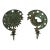 Vintage Brass Sun, Moon & Stars Candle Wall Sconces For Sale